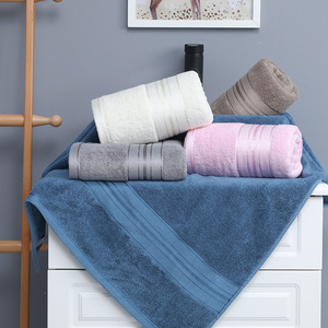 Juego de toallas de baño absorbentes Extra grandes Inyahome, toallas de bambú de secado rápido para adultos, toallas de mano faciales de Color sólido tejidas suaves para <span class=keywords><strong>el</strong></span> hogar - Product Image 5