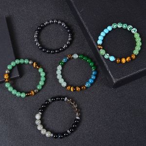 "8mm Green Aventurine & Tiger Eye <b>Bracelet</b> - Handmade Healing Stone Jewelry for Women <b>Men</b> - Product Image 6