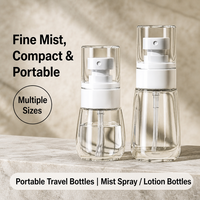 Atomiseur de voyage rechargeable portable 30 ml à brume fine, vaporisateur de parfum, pompe distributrice pour sérum de soin de la peau, tonique, spray liquide