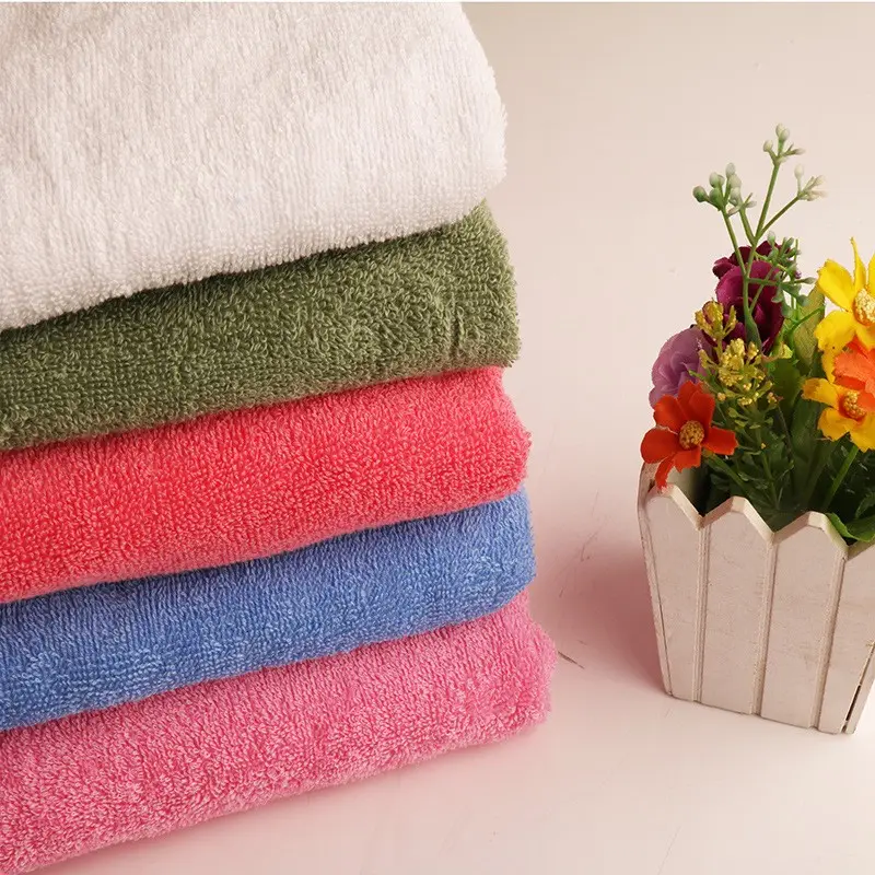 Wholesale Luxury Towels Set Bath Face Hand Towels 100% Cotton White Bath Towel Fabric Roll