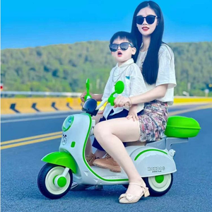 Moto électrique pour enfants Tricycle Rechargeable double télécommande jouet <span class=keywords><strong>Scooter</strong></span> pour garçons filles bébés conduite électrique - Product Image 6