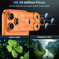 Protection d'objectif d'appareil photo pour iPhone 17 Pro Max – Film de protection intégré en verre trempé métallique AR pour écran arrière de caméra