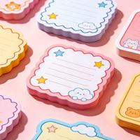 Blocs-notes autocollants Kawaii personnalisés 4x6 pouces à faible MOQ pour promotion, fournisseur en gros de papeterie