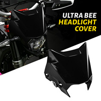 Cache-phare Surron Ultra Bee Noir Pur Haute Performance pour Moto Électrique Tout-Terrain, Accessoires E-bike, Masque de Phare Motocross