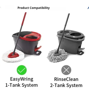 Spin <strong>Triangle</strong> <strong>Mop</strong> Head Fit for O-Cedar Bucket <strong>Mop</strong>/ Thickened Fine Fiber Rotating Microfiber Replacement Head - Product Image 3