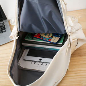 Sac à dos décontracté et tendance, léger, imperméable, avec fermeture éclair, grande capacité, unisexe, style pour les élèves du primaire et du collège, sac tendance - Product Image 4