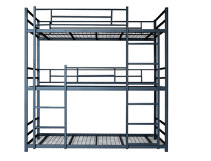 Auberge Dortoir Lit superposé en métal/<span class=keywords><strong>Lits</strong></span> <span class=keywords><strong>superposés</strong></span> d'occasion bon marché usage domestique à vendre <span class=keywords><strong>3</strong></span> <span class=keywords><strong>niveaux</strong></span> lit superposé pour auberges hôtel - Product Image 3