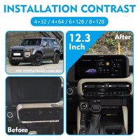 Navihua nouvelle mise à niveau accessoires kit intérieur Android voiture lecteur multimédia Gps Navi Autoradio pour Toyota Prado LC250 2024 2025