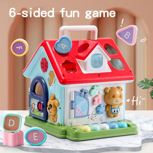 Cube d'activités éducatives précoces pour bébé, jouets musicaux, <span class=keywords><strong>maison</strong></span>, <span class=keywords><strong>jeux</strong></span> d'apprentissage pour enfants, blocs de jeu, xylophone, cube de piano avec lumière - Product Image 2