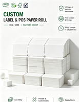 Billets de stationnement en papier pliables, format personnalisé, imprimables thermiquement, avec une capacité maximale