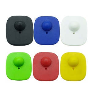 100 pcs Yellow Square EAS RF Anti Theft <b>Security</b> Tag with Central Dome Feature for Retail Loss Prevention - Product Image 4