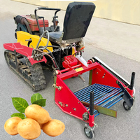 Racines agricoles Oignon Récolteuse de carottes Tracteur à pied Entraînement de pommes de terre Récolteuse efficace d'arachide et d'ail