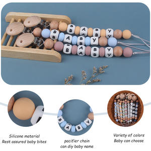 <span class=keywords><strong>Chupete</strong></span> de haya para bebé, Clip para calmar al bebé, de <span class=keywords><strong>silicona</strong></span>, para morder el <span class=keywords><strong>nombre</strong></span>, <span class=keywords><strong>cadena</strong></span> Molar para evitar el juguete de la <span class=keywords><strong>cadena</strong></span> - Product Image 4