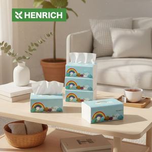 Pañuelos Faciales Desechables de Pulpa Virgen, Seguros para Bebés, Grado Alimenticio, Húmedos y Secos, Fabricante de Marca Privada Premium - Product Image 1