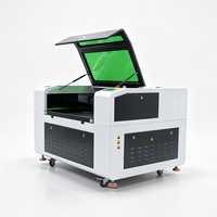 Graveur laser CO2 9060 très apprécié, prend en charge le contrôle Ruida BMP DXP pour la gravure sur bois, caoutchouc, pierre et acrylique
