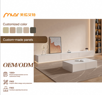 Ensembles de Meubles de Salon Supports TV avec Table Basse Meuble Télé Moderne Luxe Salon Console Multimédia Unité TV Bois