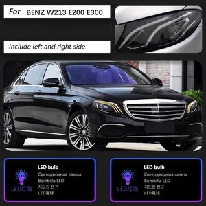 W213 Mise à niveau des phares LED pour Benz <span class=keywords><strong>E200</strong></span> E260 E300 2016-2019 Lampe frontale DRL Signal Projecteur Lentille Automobile Maybach Modifié - Product Image 6
