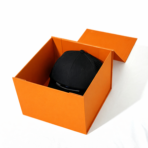Luxury Custom Magnetic Vintage Collapsible <b>Hat</b> Boxes with Print <b>for</b> Dandy Decorative Barbas <b>Hats</b> Cap <b>Box</b> with Magnetic Lid - Product Image 2