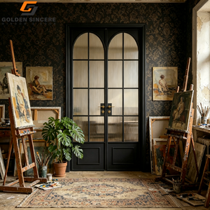 Puerta de Entrada de Aluminio y Vidrio Resistente GS, Estilo Moderno para Casa de Lujo - Product Image 2
