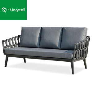 Impermeable al aire libre jardín juegos de sofá sillón <span class=keywords><strong>con</strong></span> mesa muebles de patio - Product Image 3