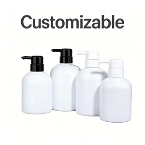 Flacon de lotion en PET blanc avec pompe noire/blanche, conteneur anti-UV pour shampoing et désinfectant pour les mains, emballage écologique 300ml500ml - Product Image 1