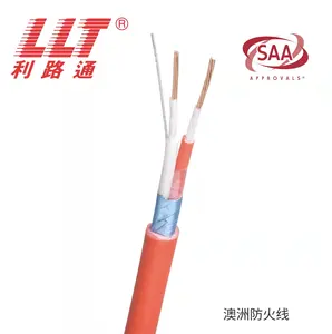 Asap rendah halogen gratis layar Fire Rated kabel Alarm 2C 0.75mm FR kabel