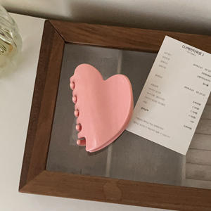 Pinces à cheveux en acrylique en forme de cœur, style coréen, design personnalisé, impression UV, pinces à cheveux florales, vente en gros - Product Image 5