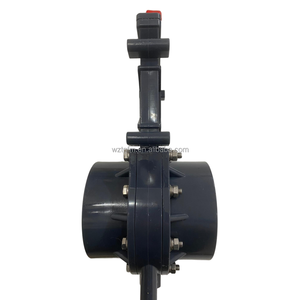 ПВХ слайд клапан нож запорный клапан сварочное соединение ручное управление DN65 - Product Image 5