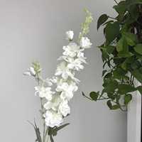 Fleurs artificielles réalistes faites à la main en gros, Delphinium et Larkspur doux, pour centres de table de mariage, décoration de maison, fêtes et événements