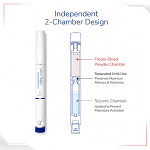 Stylo cosmétique clinique nouvelle génération, conception à 2 compartiments, mélange au besoin, utilisation facile, application précise, stylo à double compartiment pour essence - Product Image 2