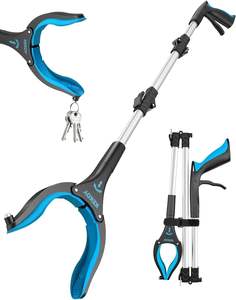 Outil <span class=keywords><strong>de</strong></span> préhension pliable, pince à ordures rotative, bâton <span class=keywords><strong>de</strong></span> ramassage des déchets léger <span class=keywords><strong>pour</strong></span> le nettoyage à domicile et en extérieur - Product Image 1