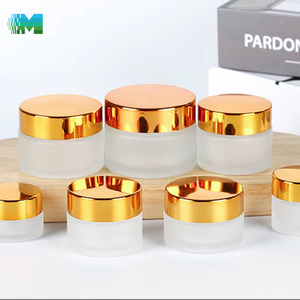 Frascos de Vidrio Esmerilado para Cosméticos, Más Vendidos, Envases para Crema Facial, Frascos de Vidrio para Dispensar Cosméticos con Tapas - Product Image 1