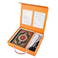 Stylo Lecteur Coran avec Traduction Anglaise Tajweed 8 Go, 6 Livres du Saint Coran pour Enfants, Appareil d'Apprentissage Arabe pour Musulmans, Emballage Boîte M9 Fabriqué en Chine