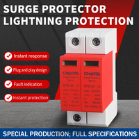 Parafoudre CC LONG TAI SPD-40 2P T2, temps de réponse 25ns, 2,4kV 20kA-40kA, 1000VCC, montage sur rail DIN 35mm, certifié CE IEC