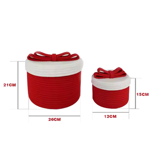 New Collection <strong>Mini</strong> Handmade Woven Cotton Rope Decorative <strong>Basket</strong> Laundry <strong>Hamper</strong> Cute Storage <strong>Basket</strong> for Kids Toys Cloths - Product Image 3