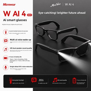 Gafas Inteligentes con Linterna de Alta Intensidad, Control Táctil, Carga Rápida Tipo-C, Llamadas, Traducción y Música - Product Image 4