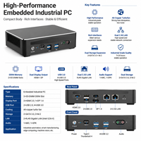 Mini PC Industrial EGLOBAL AlI-copper Turbo Fan con Intel Core I5, Compatible con 64GB de RAM DDR4, 2 COM, Pantalla HD, SSD/HDD