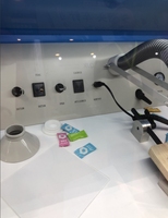 Banc de travail de laboratoire dentaire AX-JT5+ avec système de collecte des poussières intégré, éclairage LED, table de travail simple, poste de travail de laboratoire dentaire