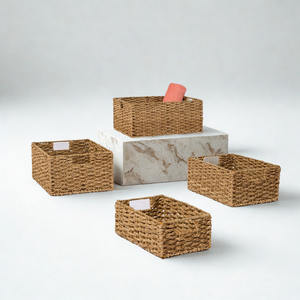 Cesto de lavandería de mimbre vintage ecológico tejido a mano, multiusos, para decoración del hogar, fabricado en Vietnam, venta al por mayor global - Product Image 3