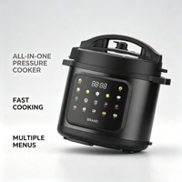 2026 Penjualan Terlaris OEM Stainless Steel 6L Multi-Fungsi Electric Pressure Cooker Panel Kontrol Digital Ikon Berwarna-warni untuk