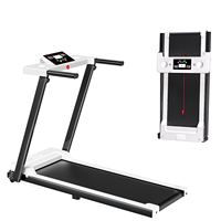 Tapis roulant électrique pliable d'intérieur portable avec écran LED, capacité maximale de 120 kg, tapis de marche sans fil avec test de fréquence cardiaque