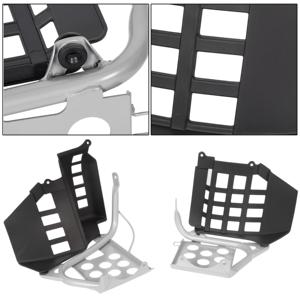 Paio di protezioni nere per tacco poggiapiedi per Yamaha Banshee 90-06 sinistra + destra Nerf bar - Product Image 6