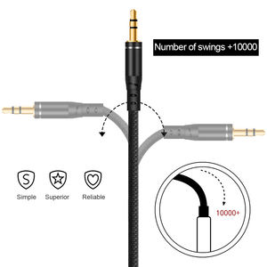 Cavo Audio di Prolunga <span class=keywords><strong>AUX</strong></span> per Auto DC 3.5 mm, 1500mm/5ft, Morbido TPE, 3 Sezioni, Connettore Dorato, Anti-groviglio, Alta Qualità di Trasmissione del Suono - Product Image 4