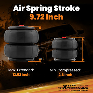 Sacs de suspension pneumatiques avant/arrière <span class=keywords><strong>MaXpeedingrods</strong></span> Factory 2600lbs pour Dodge/Ram 1500, universels pour la plupart des camions, fourgonnettes et SUV - Product Image 4