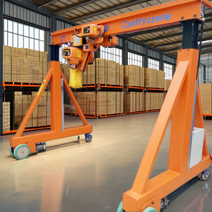 Best Selling 0.5ton-20ton Non-Rail Mobile Manual <b>Gantry</b> Portable <b>Crane</b> 25 Ton Rated Loading Workshops New Motor Included - Product Image 1