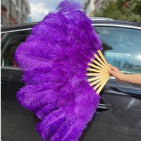 Éventails à main en plumes d'autruche Bar de danse du ventre Accessoires de mariage