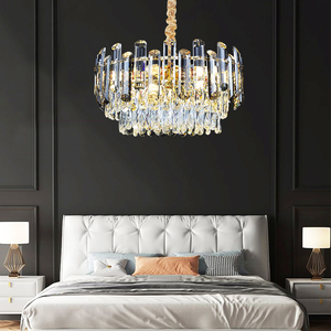 Lampe LED suspendue en cristal K9, design nordique moderne, luminaire décoratif de plafond, idéal pour une Villa, un restaurant, un hôtel ou un appartement - Product Image 1