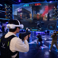 Simulateur VR, Ensemble de Jeux VR, Machine de Jeu VR 9D, Arène VR, Équipement VR/AR/MR, Jeu de Tir VR, Usage Commercial Intérieur, Métal et Plastique