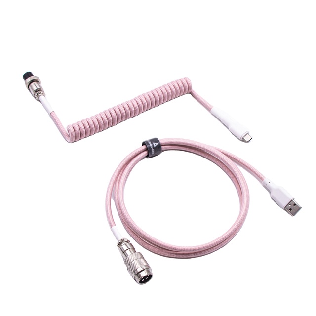 Custom Keyboard aviator Cable Coiled USB Type C Cables for Mechanical Keyboard
