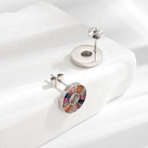 Style rétro bohème français tendance, acier titane haut de gamme, clous en acier inoxydable, diamant polyvalent, tempérament simple, à la mode - Product Image 4